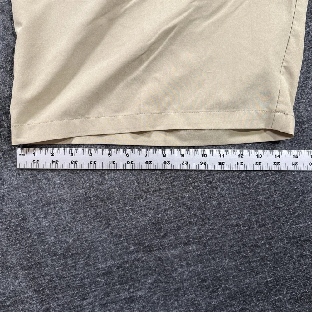 Adidas Men's Size 48 Beige Adi Golf Shorts Stretch Performance‎ Khaki Chino